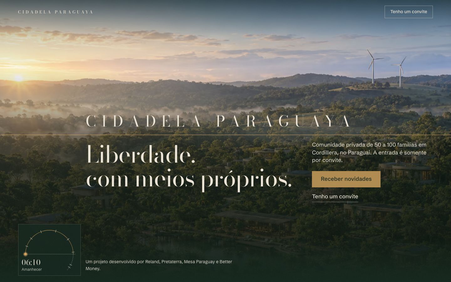 Primeira tela da versão 1, Um dia na Cidadela